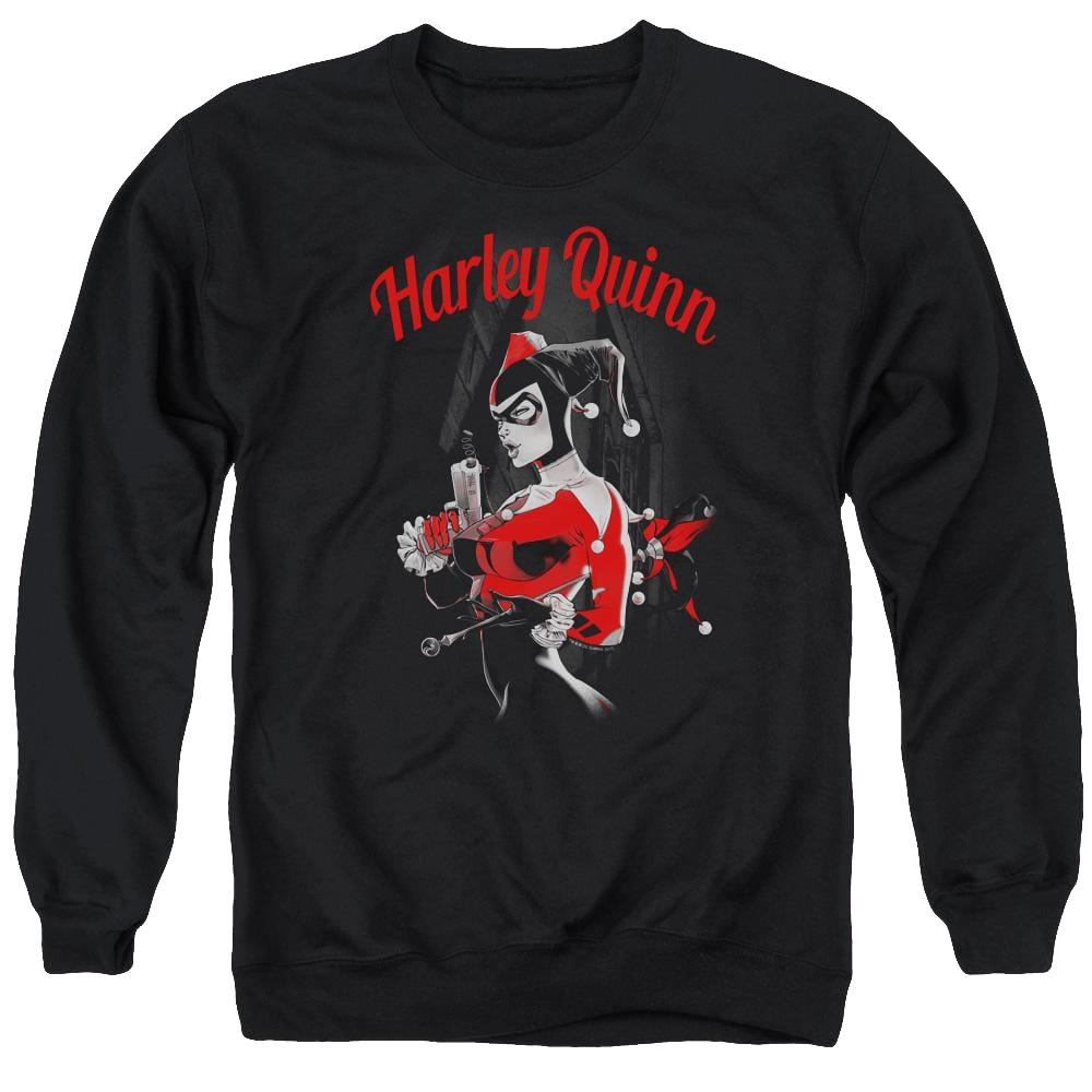 Batman Spring Gun - Men's Crewneck Sweatshirt Men's Crewneck Sweatshirt Harley Quinn   