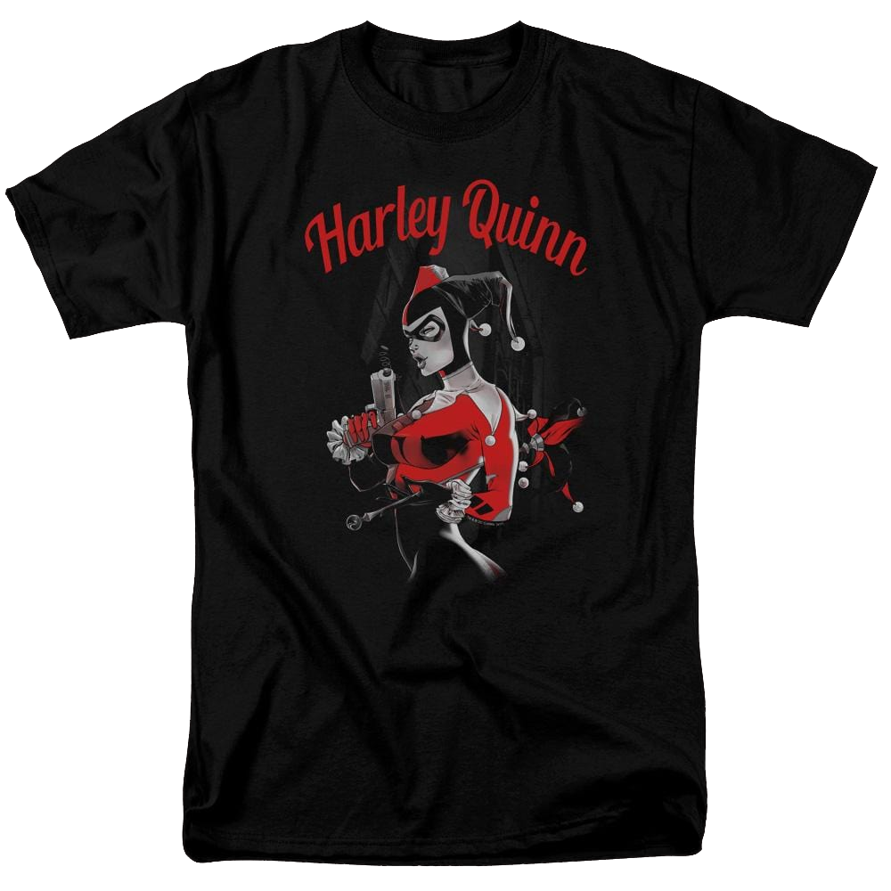 Batman Spring Gun - Men's Regular Fit T-Shirt Men's Regular Fit T-Shirt Harley Quinn   