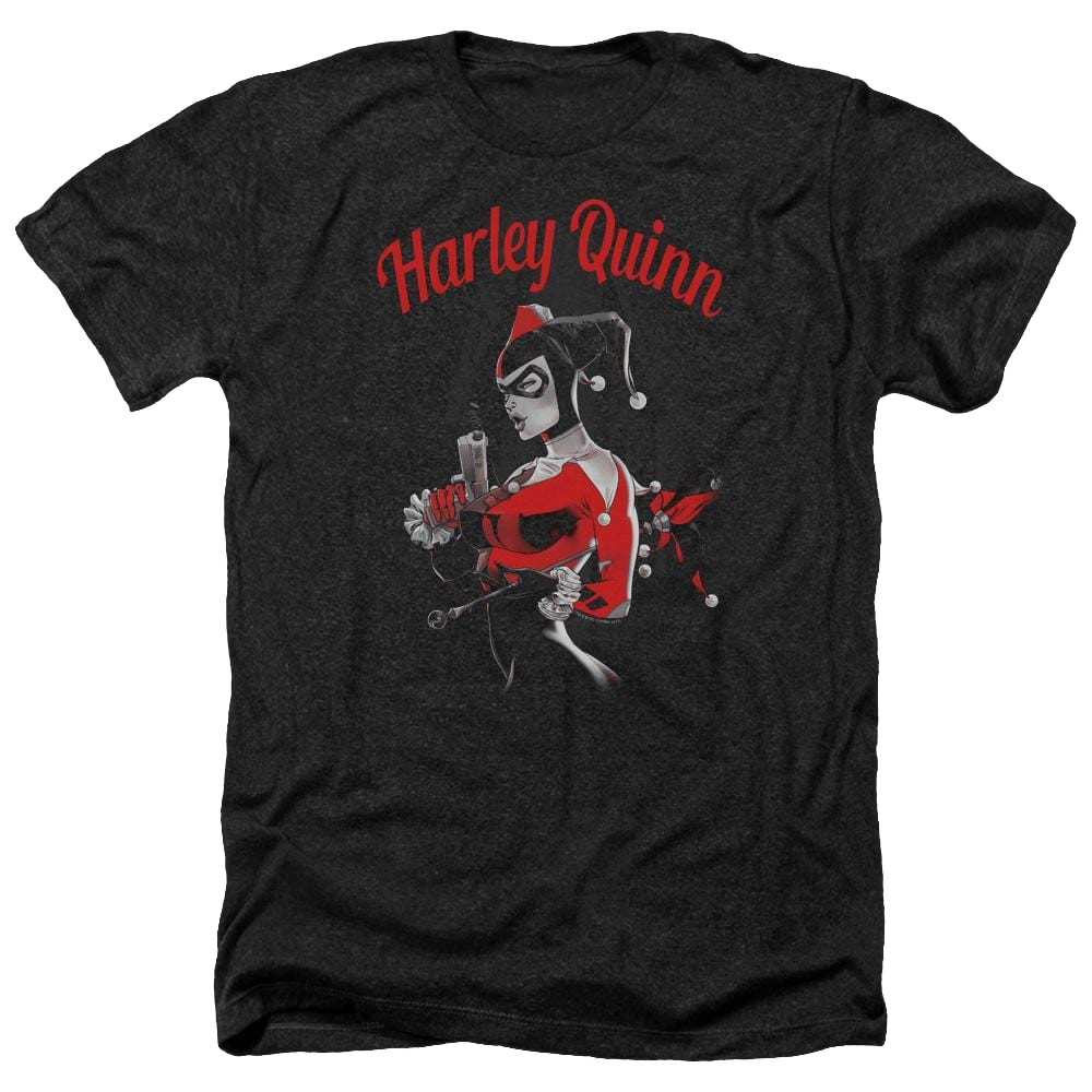 Batman Spring Gun - Men's Heather T-Shirt Men's Heather T-Shirt Harley Quinn   