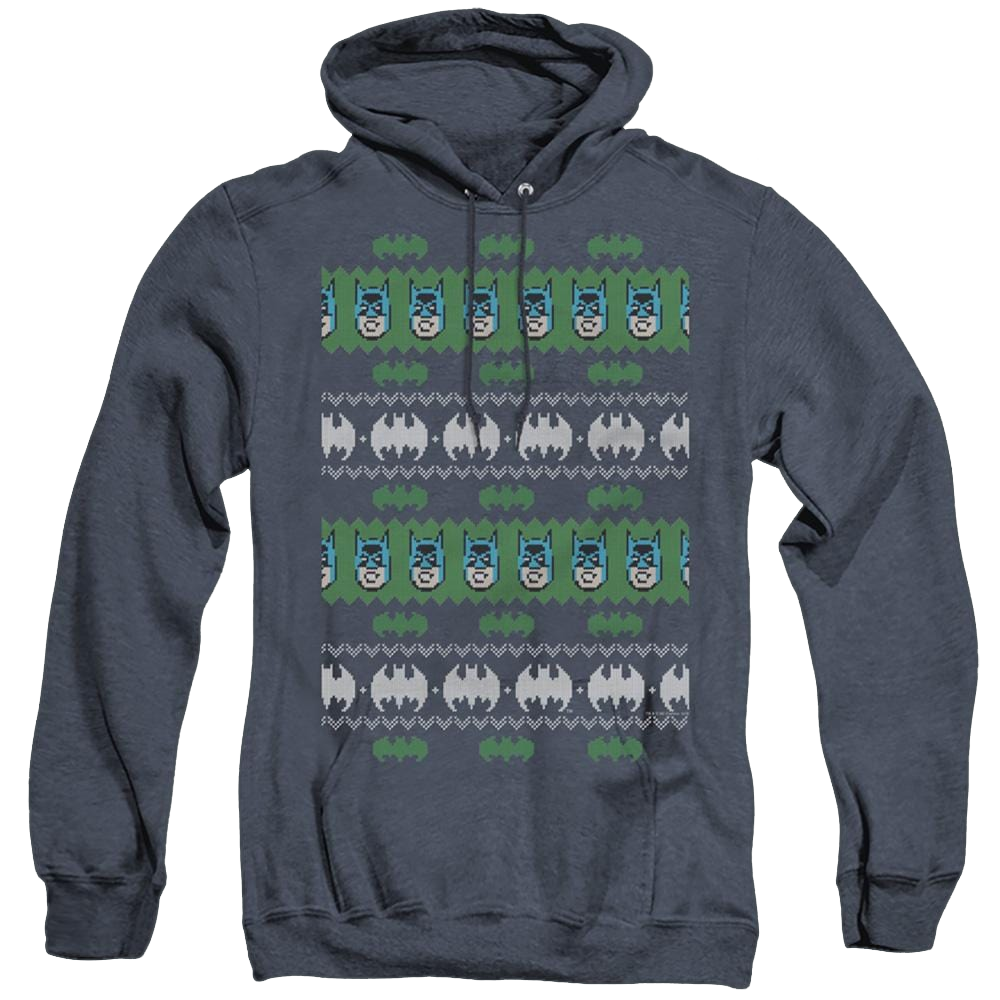 Dc Batman Batman Christmas Sweater - Heather Pullover Hoodie Heather Pullover Hoodie Batman   