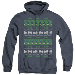 Dc Batman Batman Christmas Sweater - Heather Pullover Hoodie Heather Pullover Hoodie Batman   