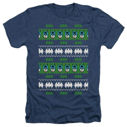 Dc Batman Batman Christmas Sweater - Men's Heather T-Shirt Men's Heather T-Shirt Batman   