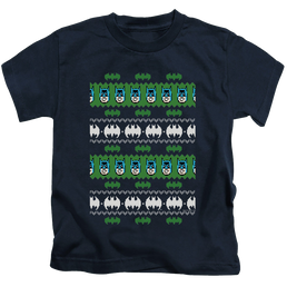 DC Batman Batman Christmas Sweater - Kid's T-Shirt Kid's T-Shirt (Ages 4-7) Batman   