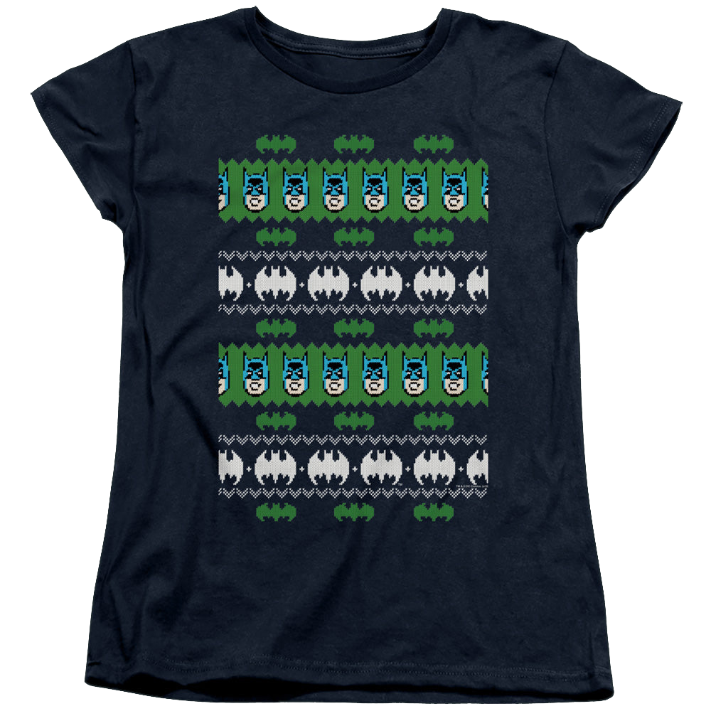 DC Batman Batman Christmas Sweater - Women's T-Shirt Women's T-Shirt Batman   