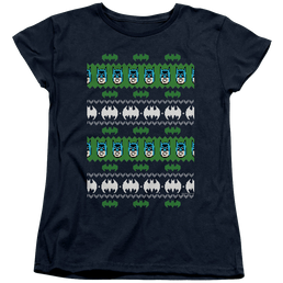 DC Batman Batman Christmas Sweater - Women's T-Shirt Women's T-Shirt Batman   
