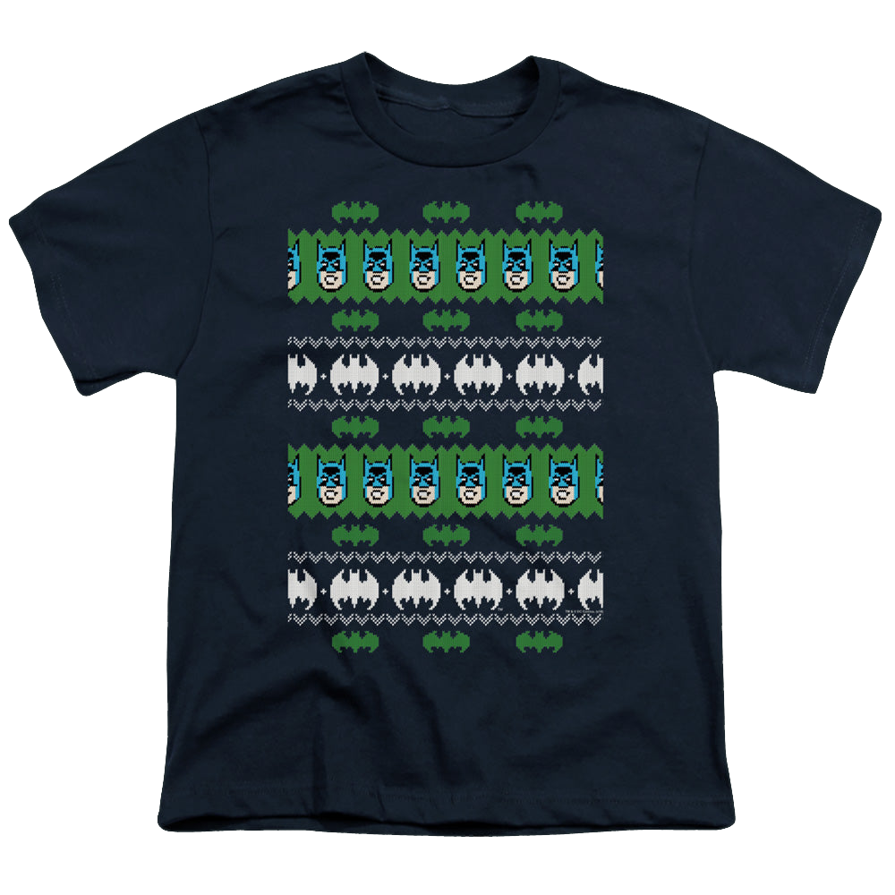 DC Batman Batman Christmas Sweater - Youth T-Shirt Youth T-Shirt (Ages 8-12) Batman   
