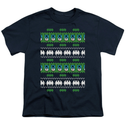 DC Batman Batman Christmas Sweater - Youth T-Shirt Youth T-Shirt (Ages 8-12) Batman   