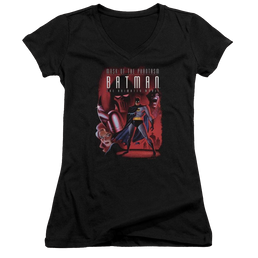 Batman Phantasm Cover - Juniors V-Neck T-Shirt Juniors V-Neck T-Shirt Batman   