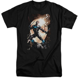 Batman Nightwing Against Owls - Men's Tall Fit T-Shirt Men's Tall Fit T-Shirt Nightwing   
