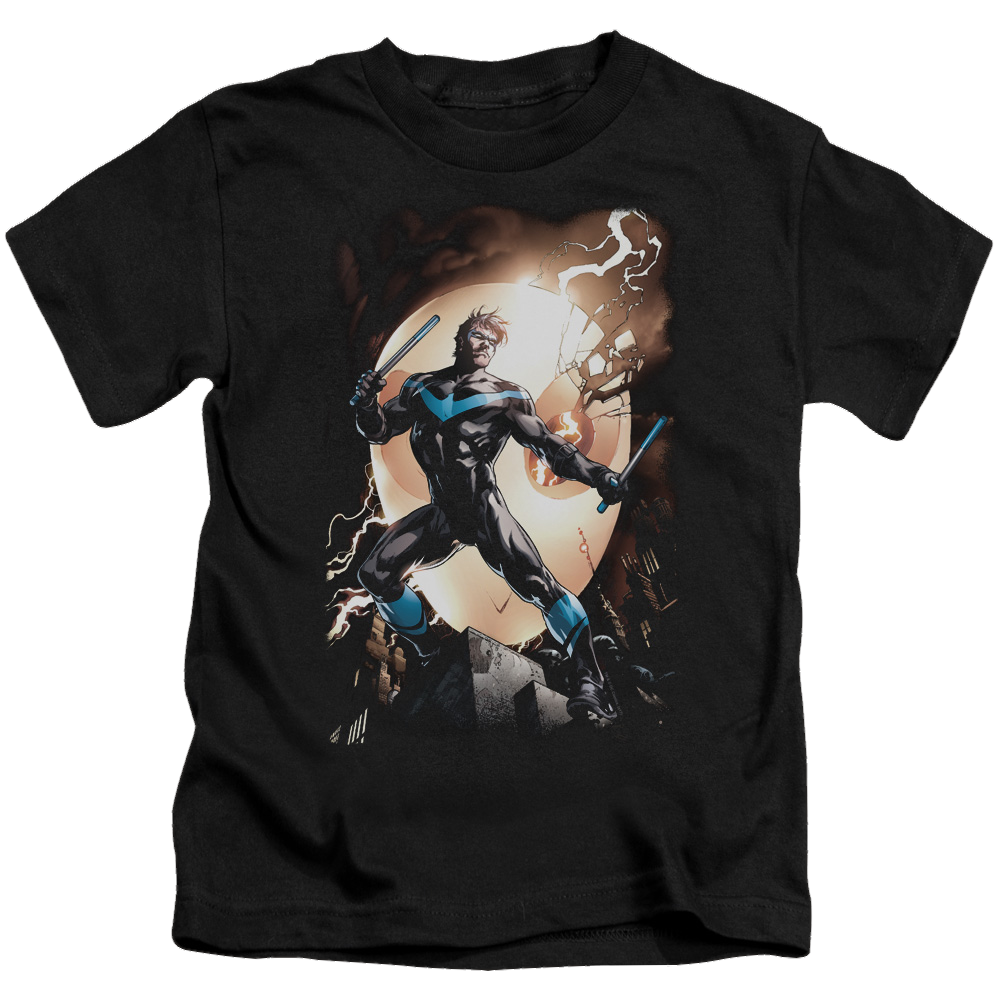 Nightwing Nightwing Against Owls - Kid's T-Shirt Kid's T-Shirt (Ages 4-7) Nightwing   