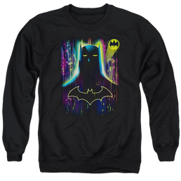 Batman Knight Lights - Men's Crewneck Sweatshirt Men's Crewneck Sweatshirt Batman   