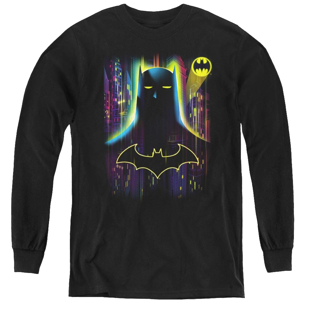 Dc Batman Knight Lights - Youth Long Sleeve T-Shirt Youth Long Sleeve T-Shirt Batman   