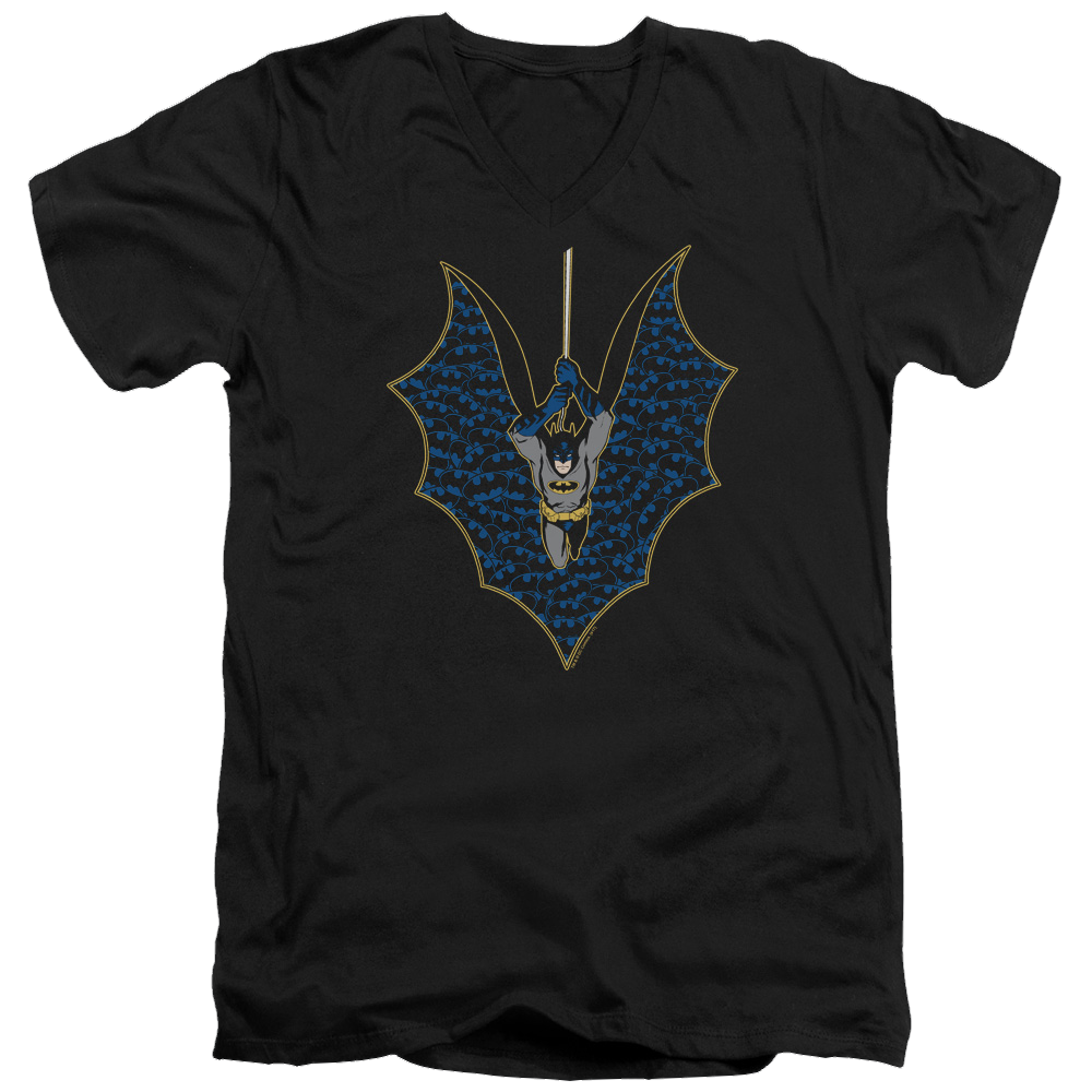 Batman Bat Fill - Men's V-Neck T-Shirt Men's V-Neck T-Shirt Batman   