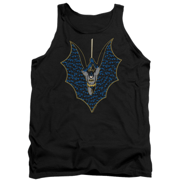 Black men's tank with Batman Bat Fill graphic