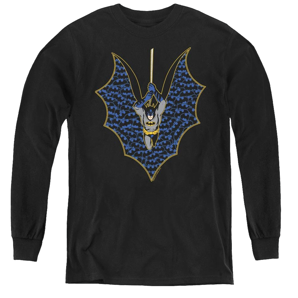 Dc Batman Bat Fill - Youth Long Sleeve T-Shirt Youth Long Sleeve T-Shirt Batman   