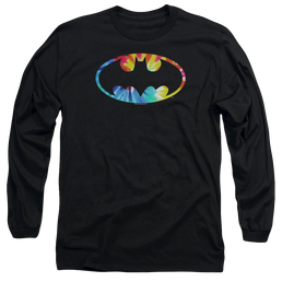 Batman Tie Dye Batman Logo - Men's Long Sleeve T-Shirt Men's Long Sleeve T-Shirt Batman   