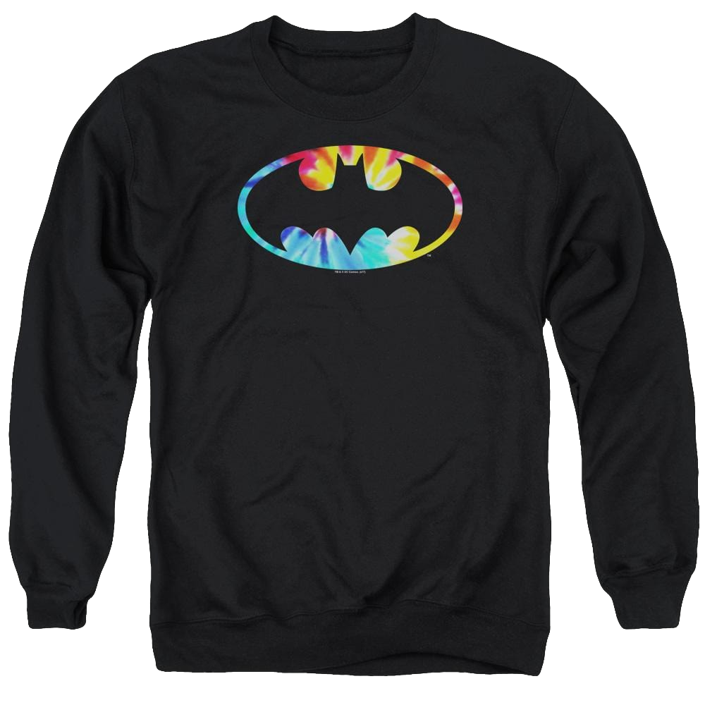Batman Tie Dye Batman Logo - Men's Crewneck Sweatshirt Men's Crewneck Sweatshirt Batman   