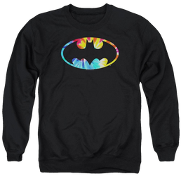 Batman Tie Dye Batman Logo - Men's Crewneck Sweatshirt Men's Crewneck Sweatshirt Batman   