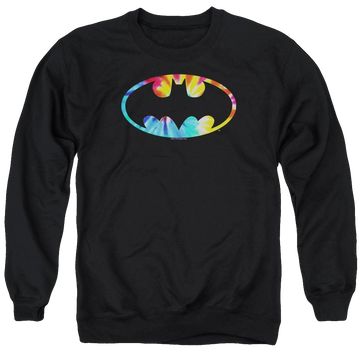Batman Tie Dye Batman Logo - Men's Crewneck Sweatshirt Men's Crewneck Sweatshirt Batman   