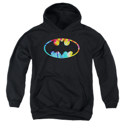 DC Batman Tie Dye Batman Logo - Youth Hoodie Youth Hoodie (Ages 8-12) Batman   