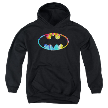 DC Batman Tie Dye Batman Logo - Youth Hoodie Youth Hoodie (Ages 8-12) Batman   