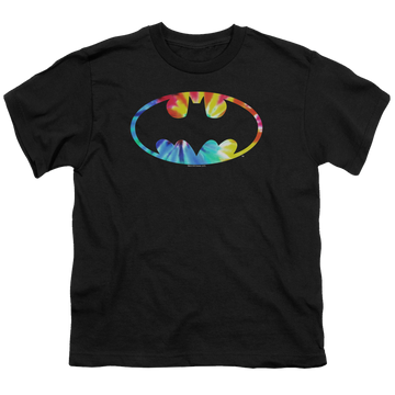 DC Batman Tie Dye Batman Logo - Youth T-Shirt Youth T-Shirt (Ages 8-12) Batman   