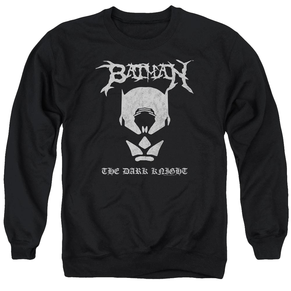 Batman Black Metal Batman - Men's Crewneck Sweatshirt Men's Crewneck Sweatshirt Batman   