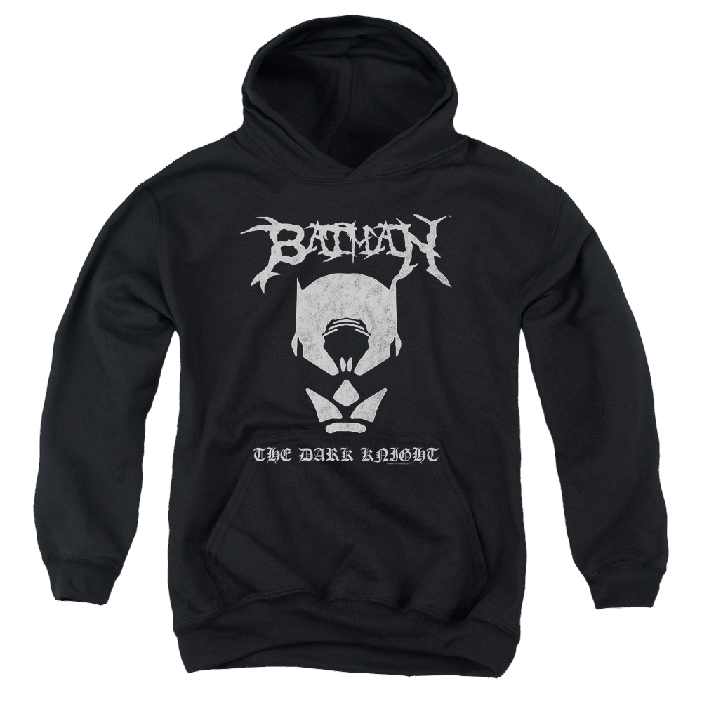 DC Batman Black Metal Batman - Youth Hoodie Youth Hoodie (Ages 8-12) Batman   
