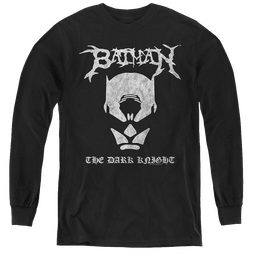 Dc Batman Black Metal Batman - Youth Long Sleeve T-Shirt Youth Long Sleeve T-Shirt Batman   