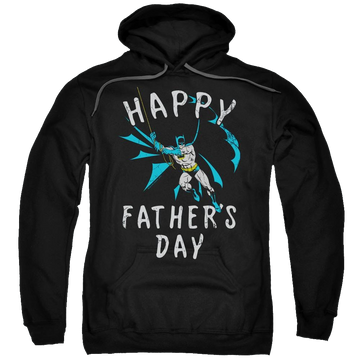 Black pullover hoodie with Batman Fathers Day graphic