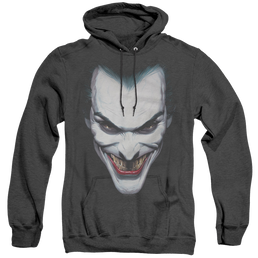 Joker, The Joker Portrait - Heather Pullover Hoodie Heather Pullover Hoodie Joker   