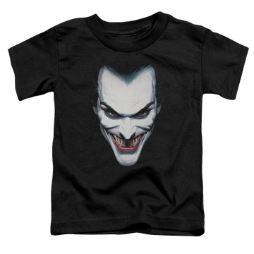 Black toddler t-shirt with Joker Portrait graphic