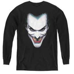 Joker, The Joker Portrait - Youth Long Sleeve T-Shirt Youth Long Sleeve T-Shirt Joker   