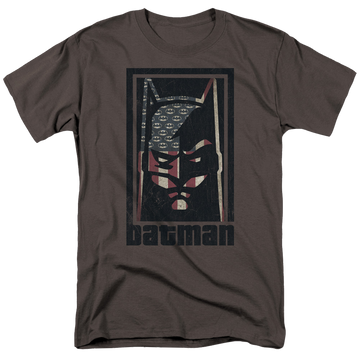 Charcoal men's regular fit t-shirt with American Batman graphic