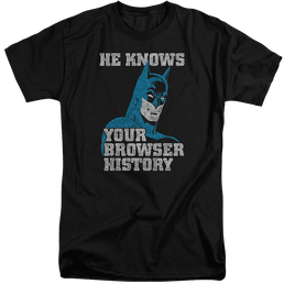 Batman Batman Knows - Men's Tall Fit T-Shirt Men's Tall Fit T-Shirt Batman   