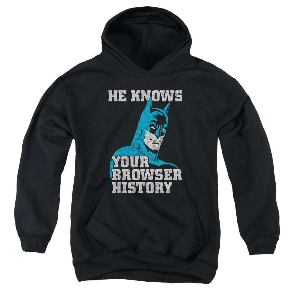 DC Batman Batman Knows - Youth Hoodie Youth Hoodie (Ages 8-12) Batman   