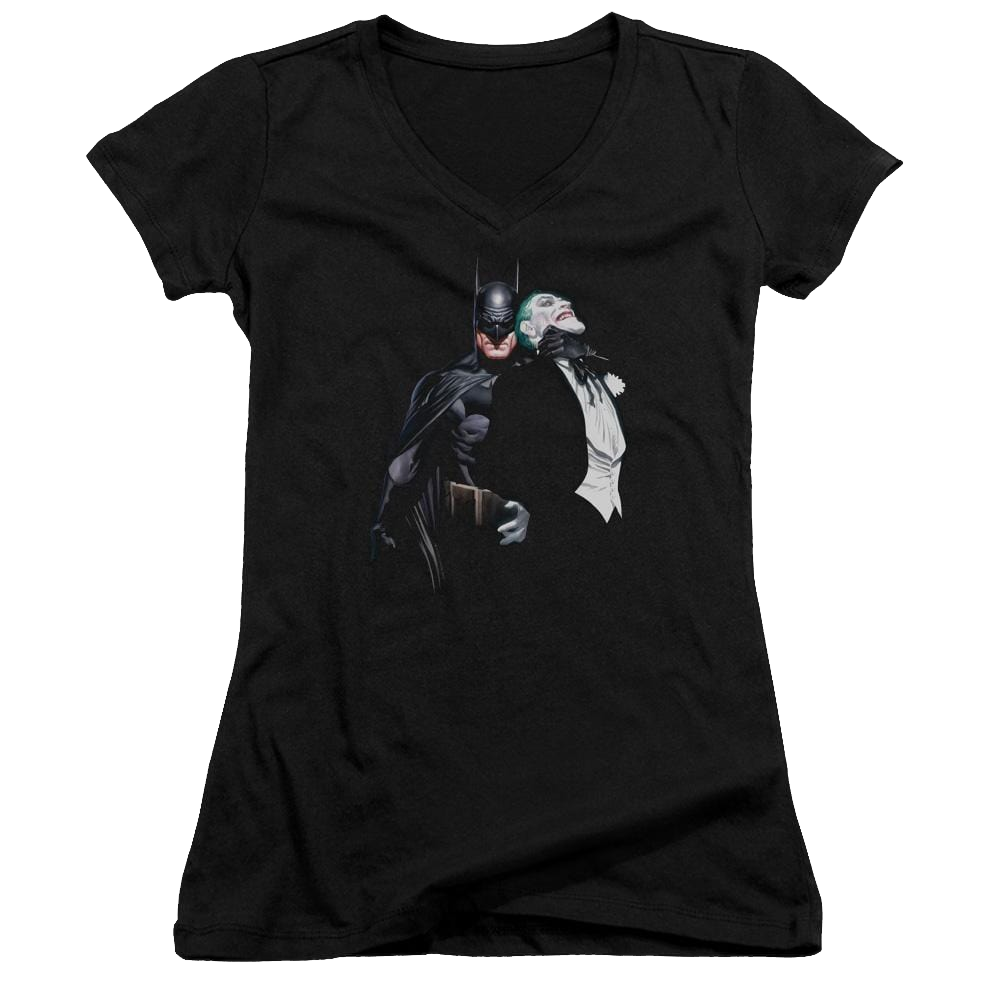 Batman Joker Choke - Juniors V-Neck T-Shirt Juniors V-Neck T-Shirt Joker   
