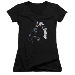 Batman Joker Choke - Juniors V-Neck T-Shirt Juniors V-Neck T-Shirt Joker   