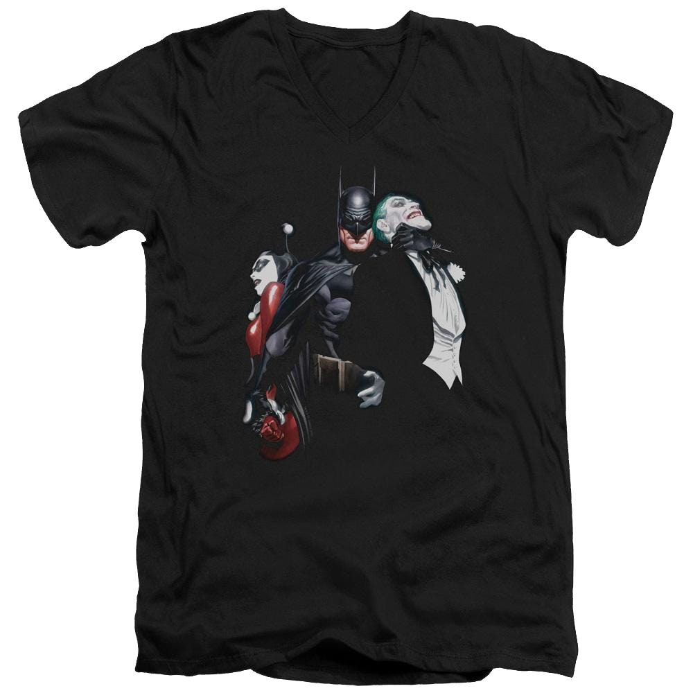 Batman Joker Harley Choke - Men's V-Neck T-Shirt Men's V-Neck T-Shirt Harley Quinn   