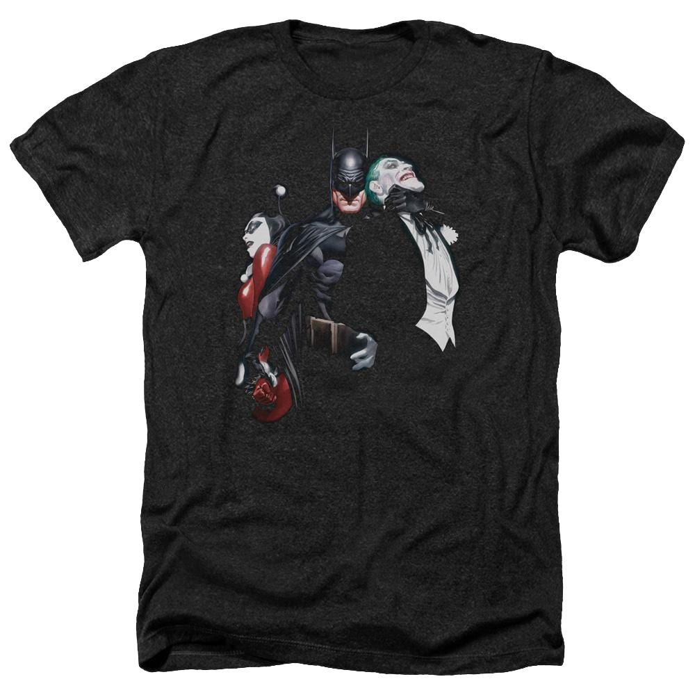 Batman Joker Harley Choke - Men's Heather T-Shirt Men's Heather T-Shirt Harley Quinn   