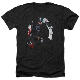 Batman Joker Harley Choke - Men's Heather T-Shirt Men's Heather T-Shirt Harley Quinn   