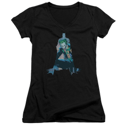 DC Batman Scene Inside - Juniors V-Neck T-Shirt Juniors V-Neck T-Shirt Batman   