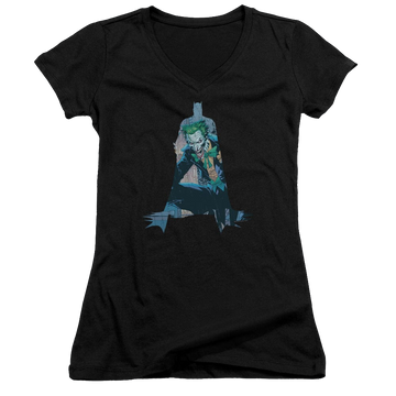 DC Batman Scene Inside - Juniors V-Neck T-Shirt Juniors V-Neck T-Shirt Batman   