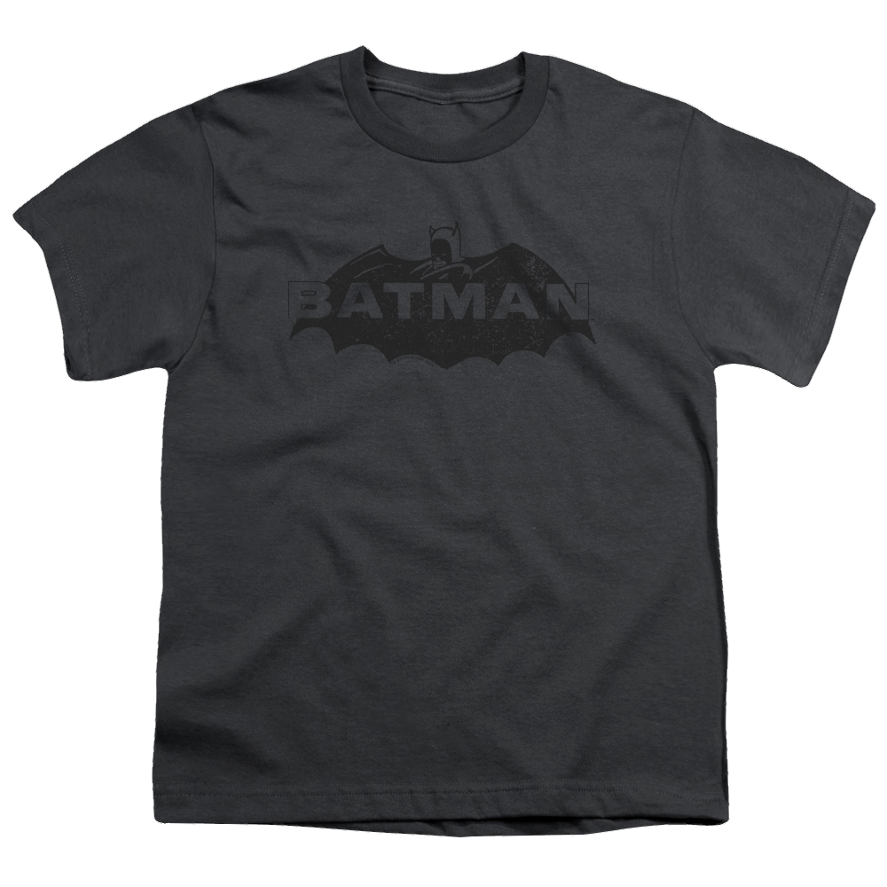 DC Batman Newsprint Logo - Youth T-Shirt Youth T-Shirt (Ages 8-12) Batman   