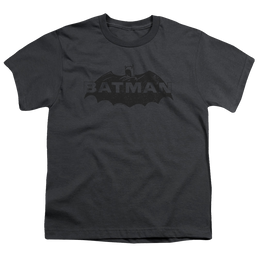 DC Batman Newsprint Logo - Youth T-Shirt Youth T-Shirt (Ages 8-12) Batman   