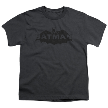 DC Batman Newsprint Logo - Youth T-Shirt Youth T-Shirt (Ages 8-12) Batman   