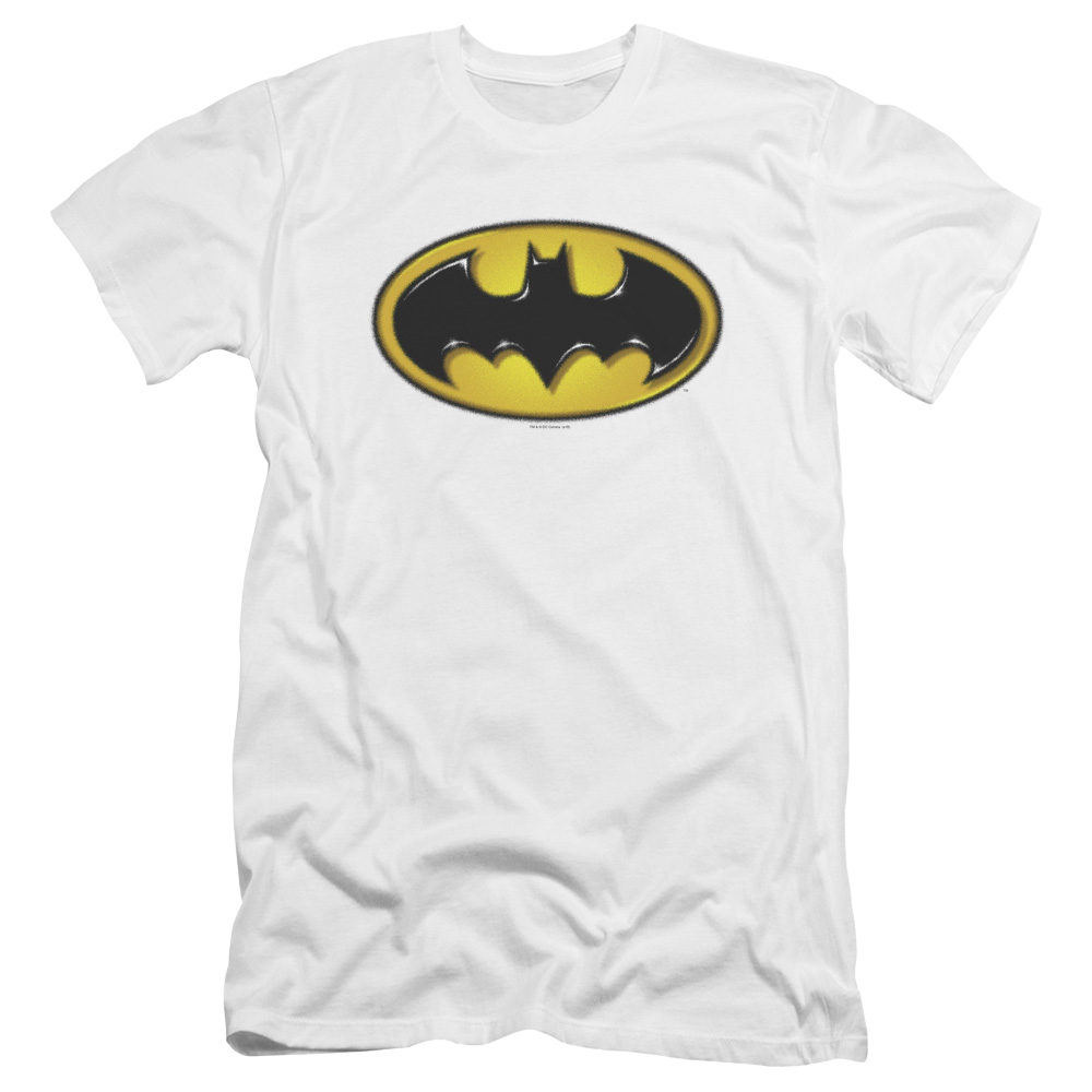 Batman Airbrush Bat Symbol - Men's Premium Slim Fit T-Shirt Men's Premium Slim Fit T-Shirt Batman   