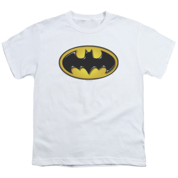 DC Batman Airbrush Bat Symbol - Youth T-Shirt Youth T-Shirt (Ages 8-12) Batman   