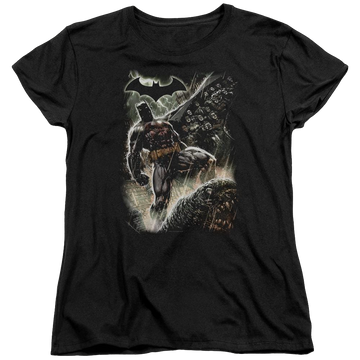 Black women's t-shirt with Batman Family graphic