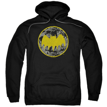 Batman Vintage Symbol Collage - Pullover Hoodie Pullover Hoodie Batman   
